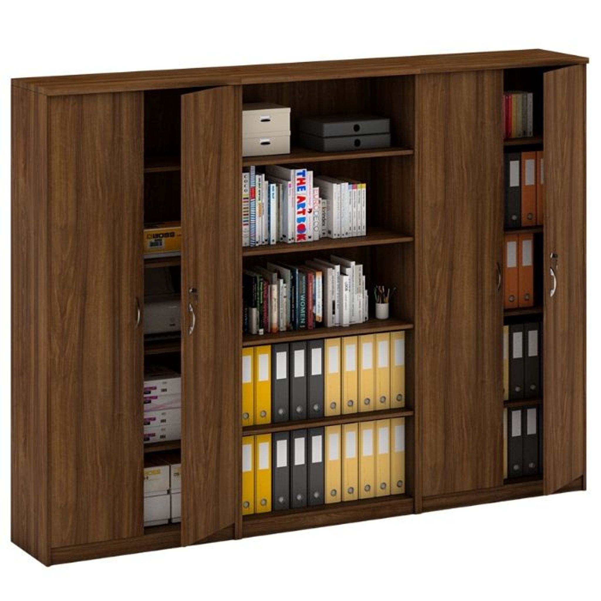Schrank-Set MIRELLI, Typ V – Nussbaum