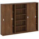 Schrank-Set MIRELLI, Typ VI – Nussbaum