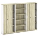Schrank-Set MIRELLI, Typ VI – Weiß/Sonoma Eiche