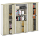 Schrank-Set MIRELLI, Typ VII – Weiß/Sonoma Eiche