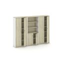 Schrank-Set MIRELLI, Typ VII – Weiß/Sonoma Eiche