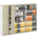 Schrank-Set MIRELLI, Typ VIII – Weiß/Sonoma Eiche