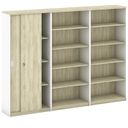 Schrank-Set MIRELLI, Typ X – Weiß/Sonoma Eiche