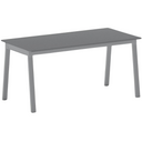 Schreibtisch, Mehrzwecktisch PRIMO BASIC, 1600 x 800 mm, graues Fußgestell, Graphit