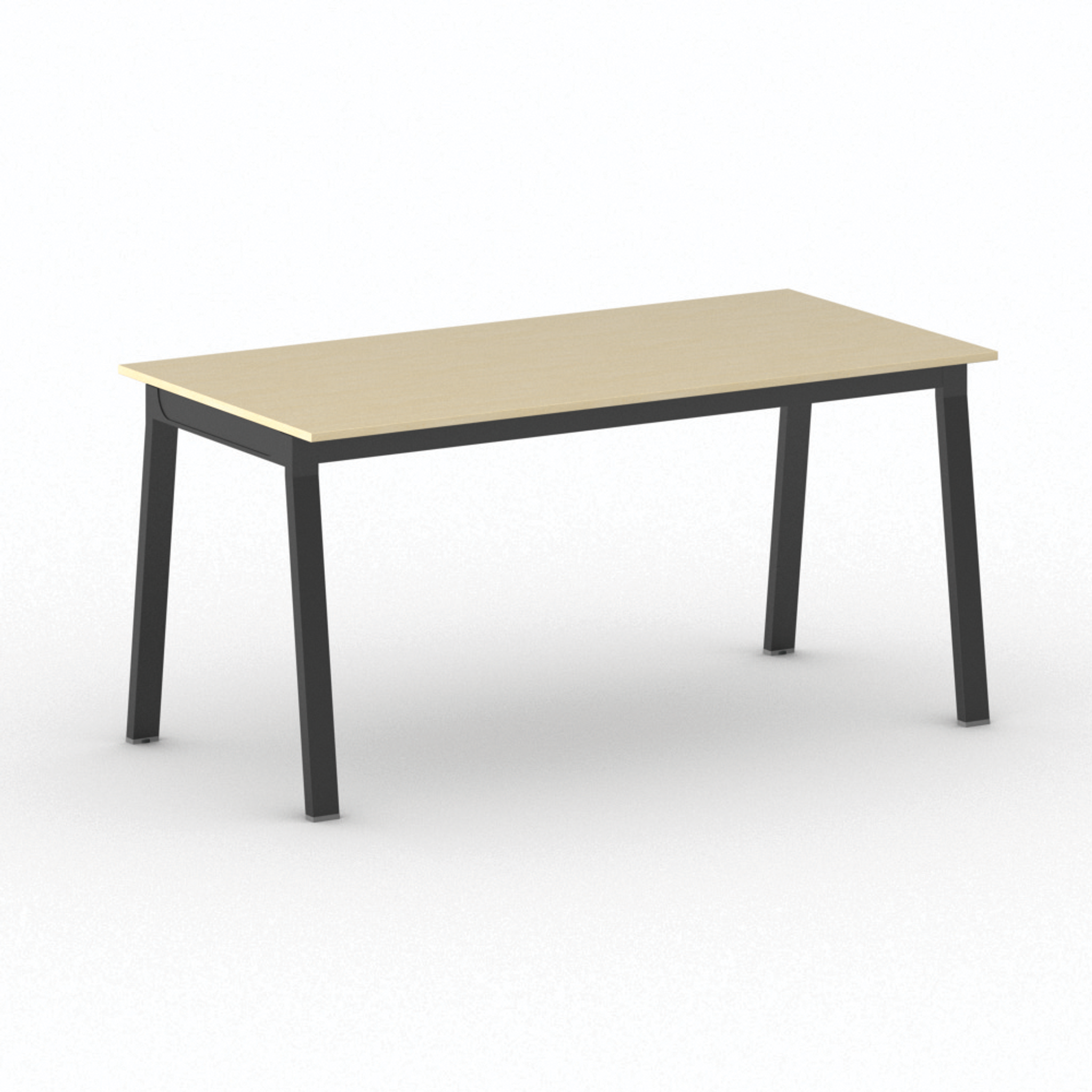 Schreibtisch, Mehrzwecktisch PRIMO BASIC, 1600 x 800 mm, schwarzes Fußgestell