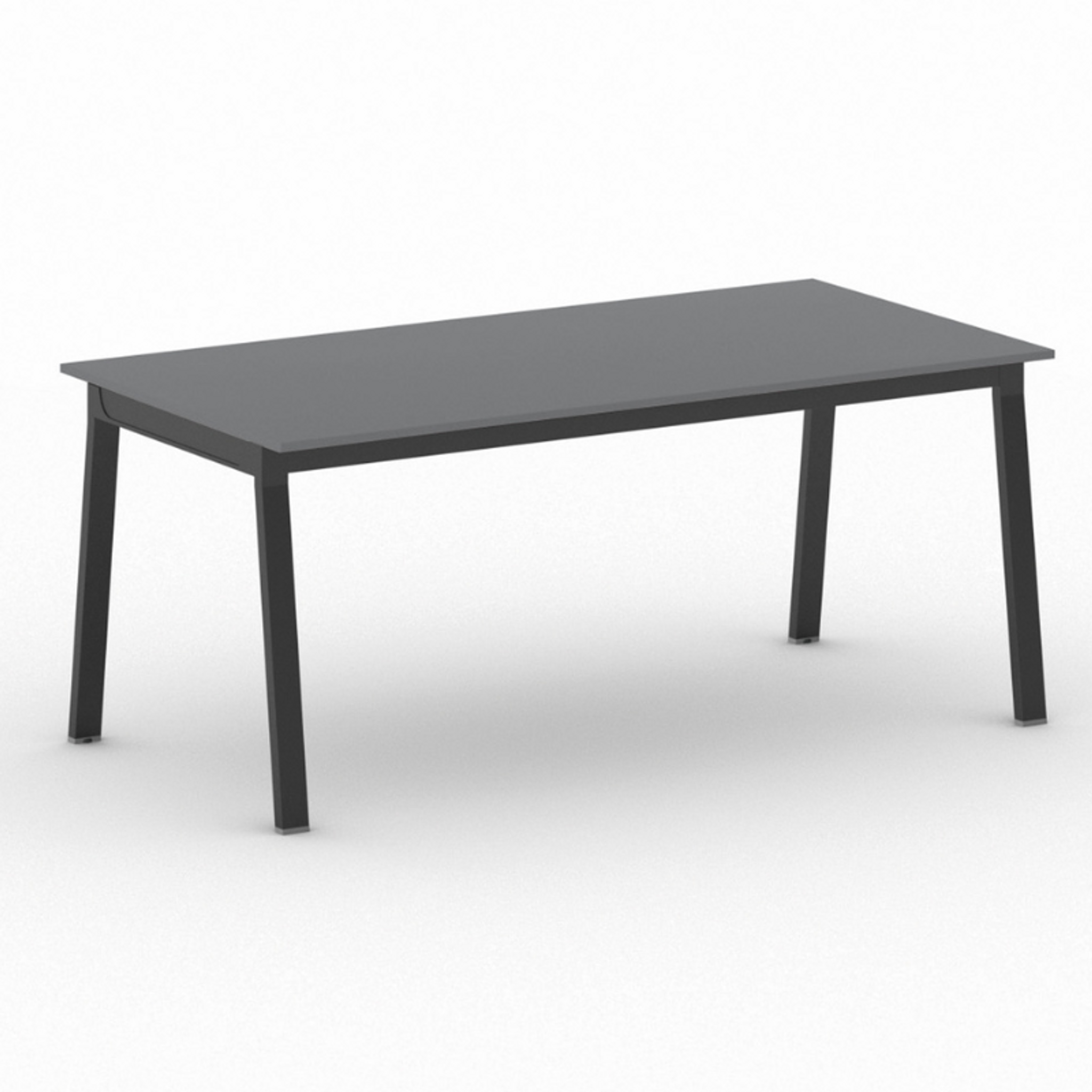 Schreibtisch, Mehrzwecktisch PRIMO BASIC, 1800 x 900 mm, schwarzes Fußgestell, Graphit