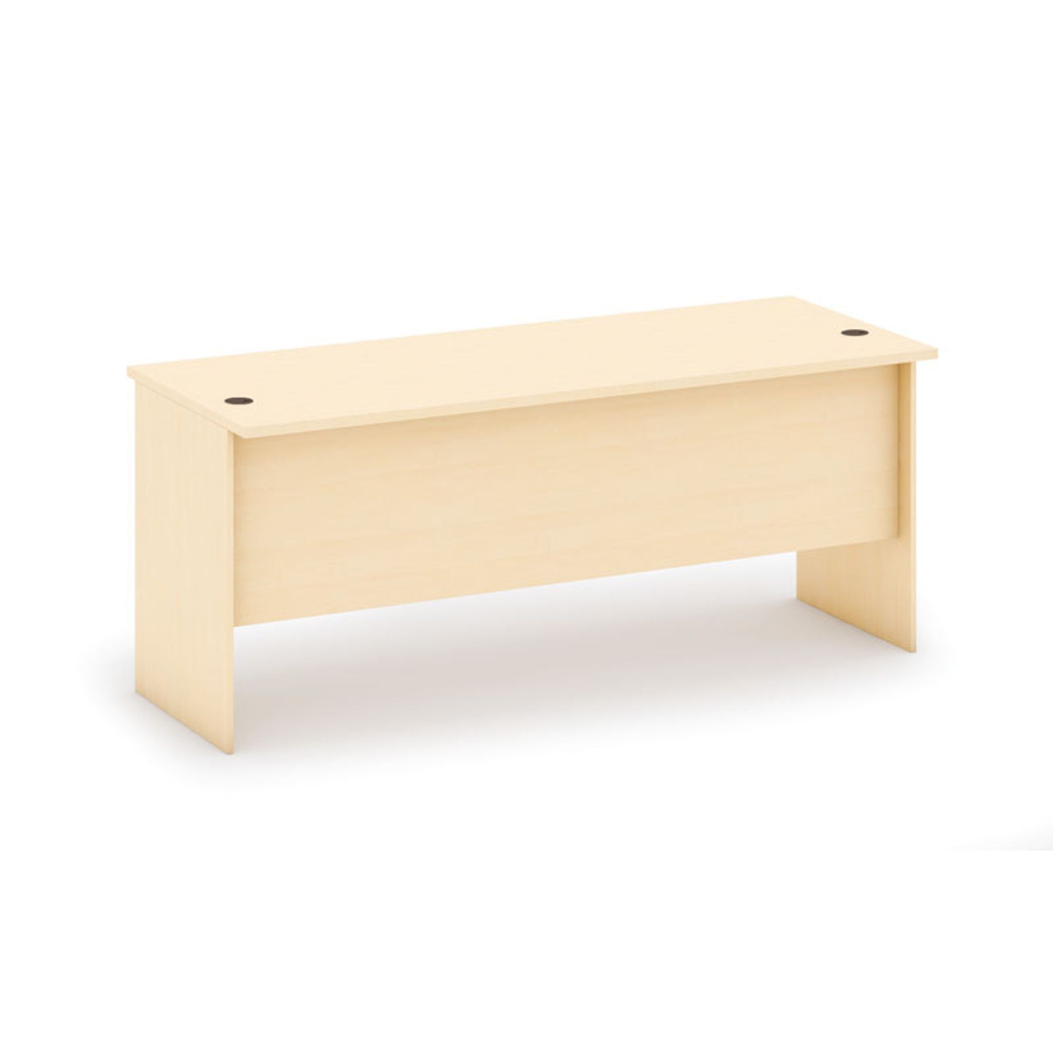 Schreibtisch MIRELLI gerade, Länge 1800 mm, Birke