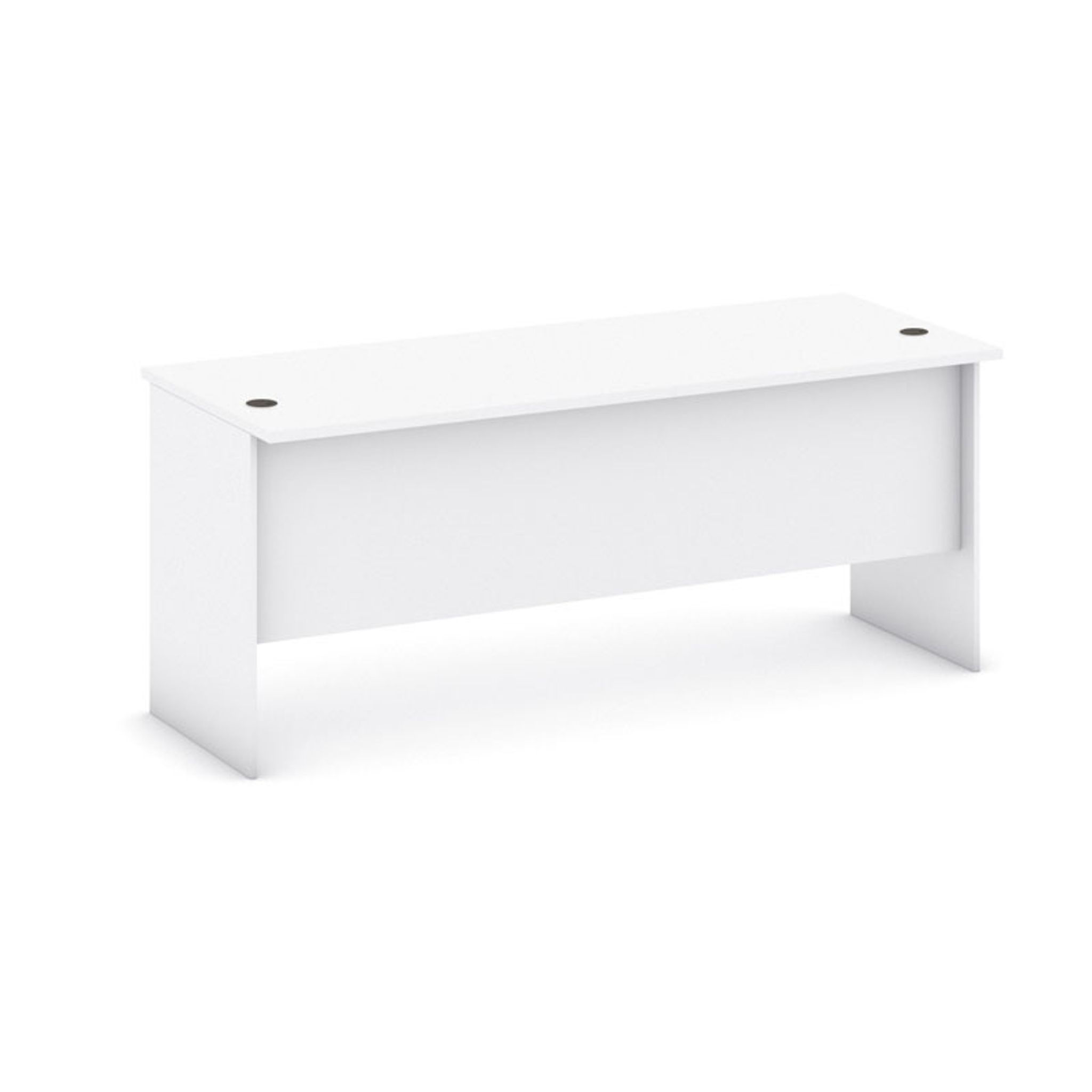 Schreibtisch MIRELLI gerade, Länge 1800 mm, weiß