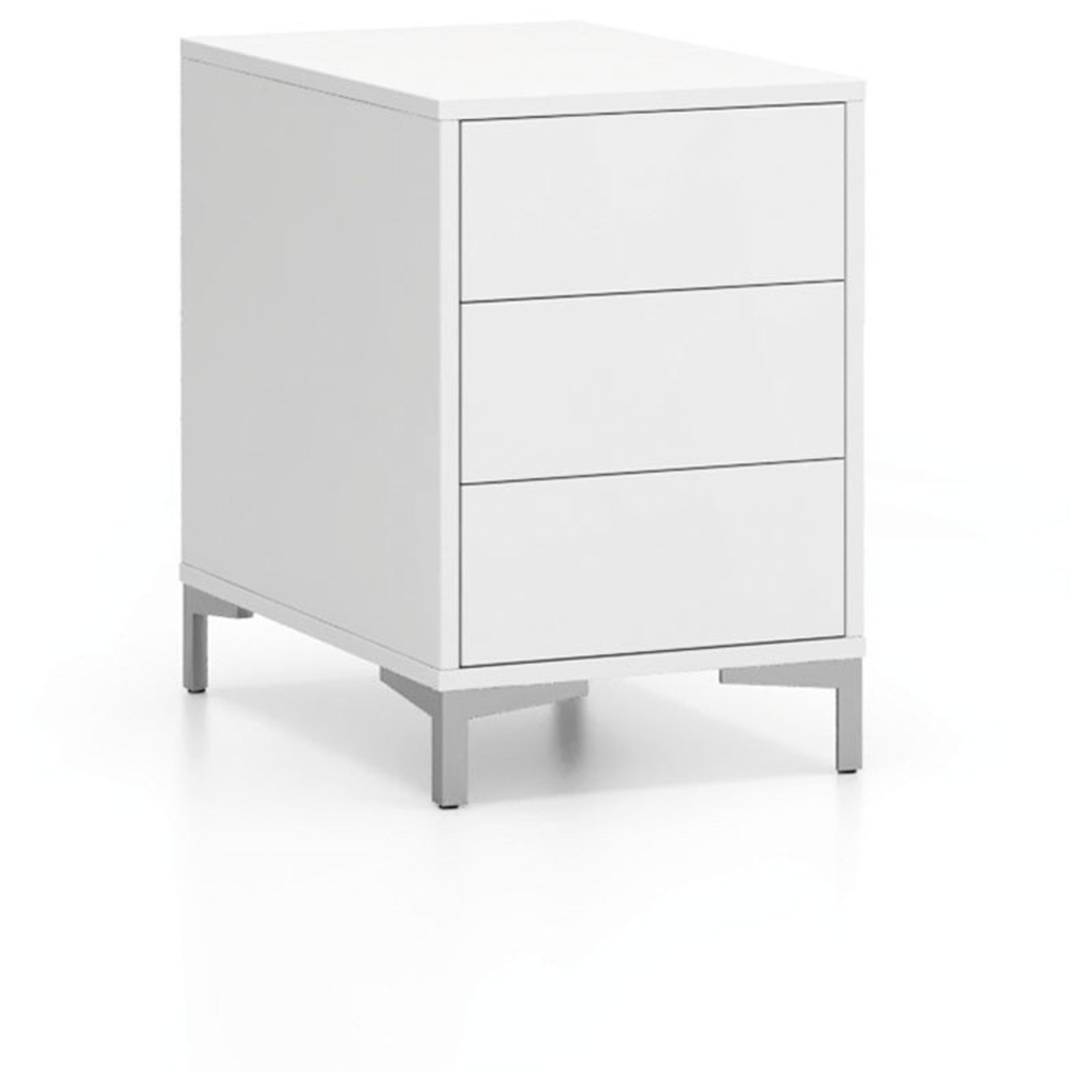 Schreibtisch-Unterschrank, Büro-Kommode LAYERS, 3 Schubladen, 400 x 400 x 630 mm