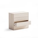 Schreibtisch-Unterschrank, Büro-Sideboard BLOCK Wood, 4 Schubladen