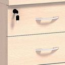Schreibtischcontainer, Rollcontainer MIRELLI, 4 Schubladen, Birke