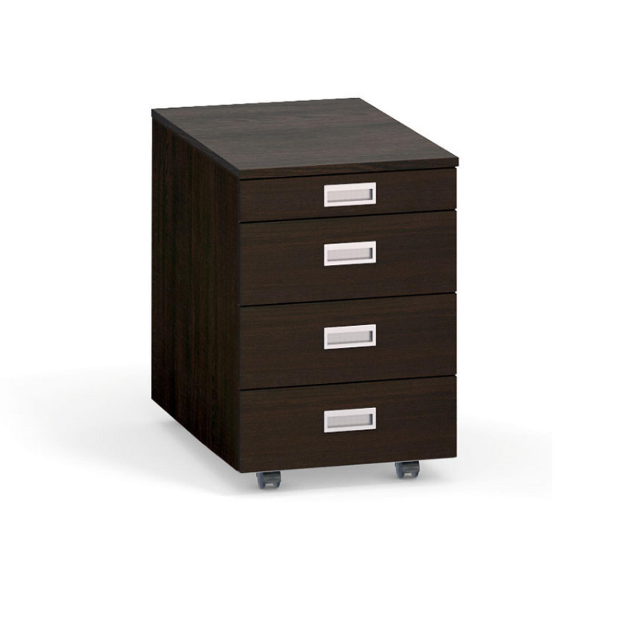 Schreibtischcontainer, Rollcontainer PRIMO, ohne Schloss, 4 Schubladen, Utensilienauszug