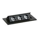 Schubladenbox TYP I - klappbar, 3x Schublade, schwarz