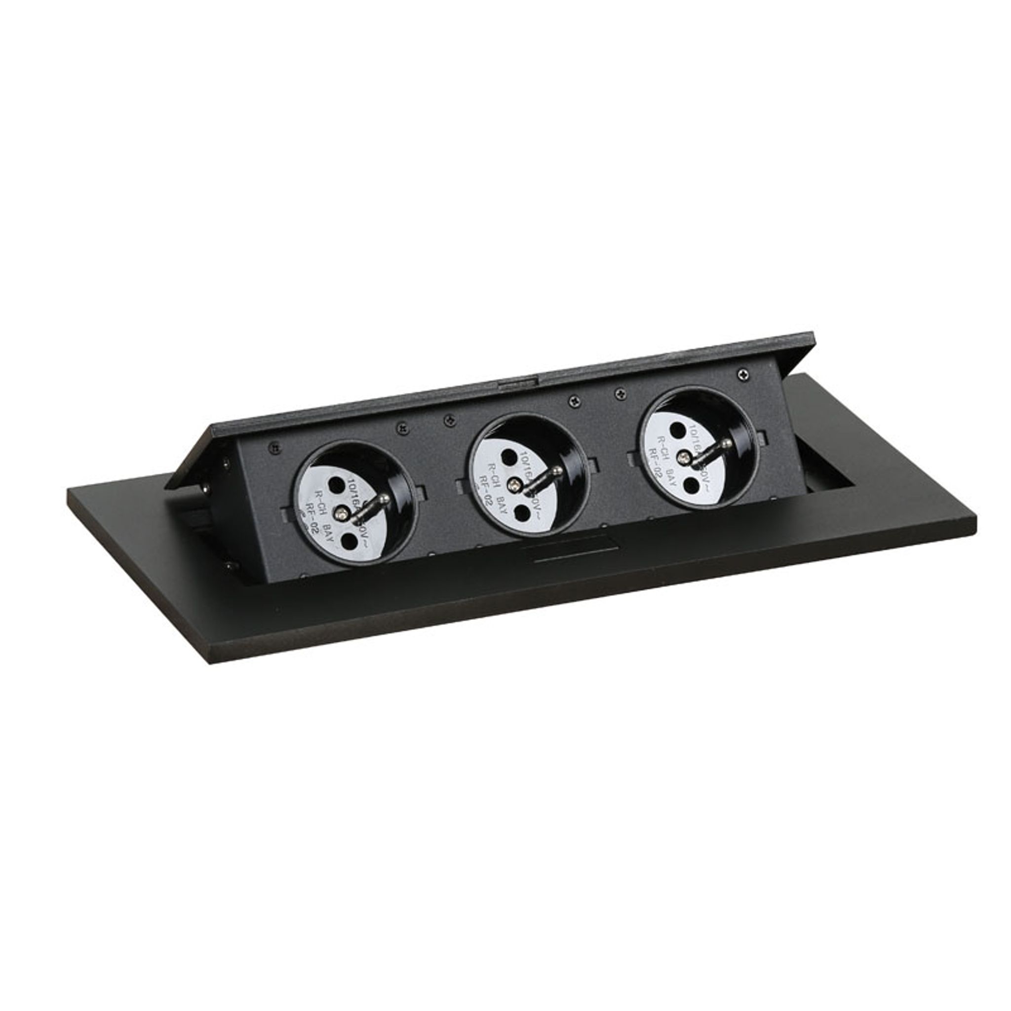 Schubladenbox TYP I - klappbar, 3x Schublade, schwarz Schubladenbox TYP I - klappbar, 3x Schublade, schwarz
