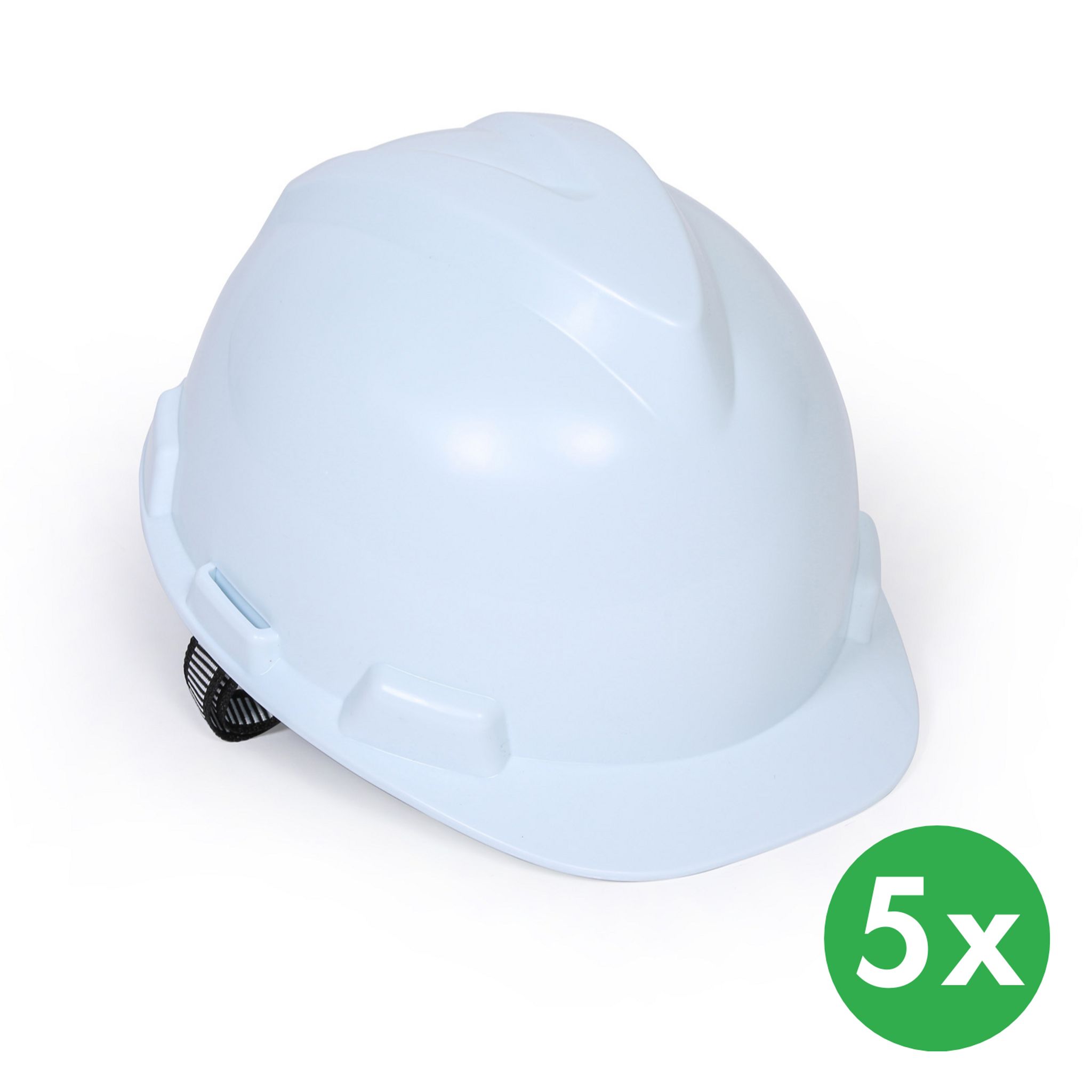 Schutzhelm, 4-Punkt, 5er-Pack, weiß