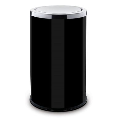 Schwingdeckeleimer, 18 l, schwarz lackiert