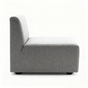 Sedačka LEA, křesílko, světle šedá