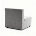 Sedačka LEA, křesílko, světle šedá