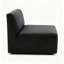 Sedačka LEA, křesílko, tmavě šedá