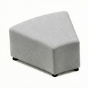 Sedačka LEA, trojúhelník, světle šedá