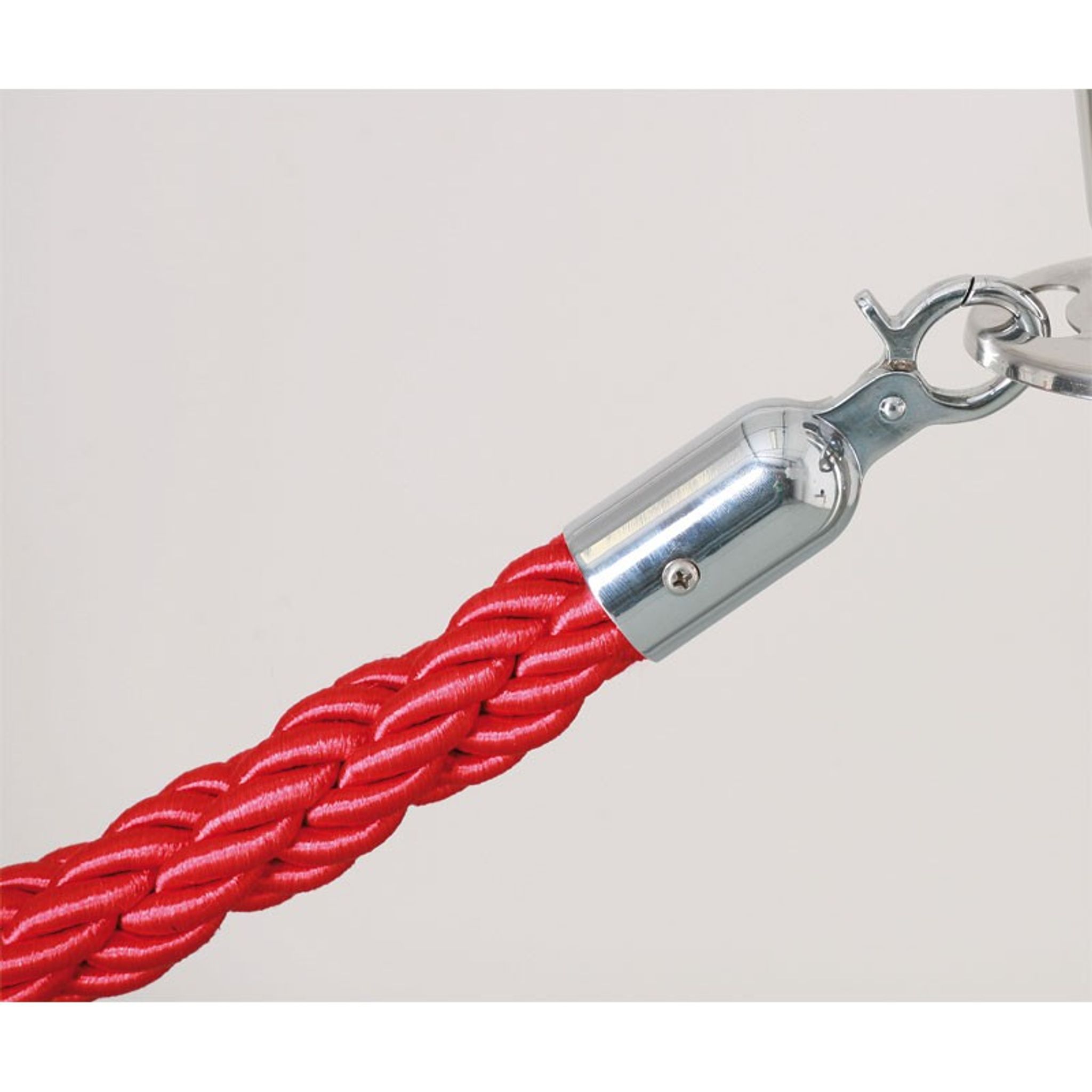 Seil für Absperrpfosten, rot/silberfarben