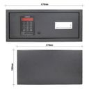 Sejf meblowy do szuflad MOTION 1, zamek elektroniczny, 200 x 470 x 370 mm