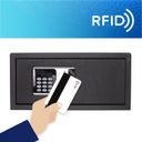 Sejf meblowy elektroniczny RFID LAP, 200 x 435 x 370 mm, RFID chip/karta