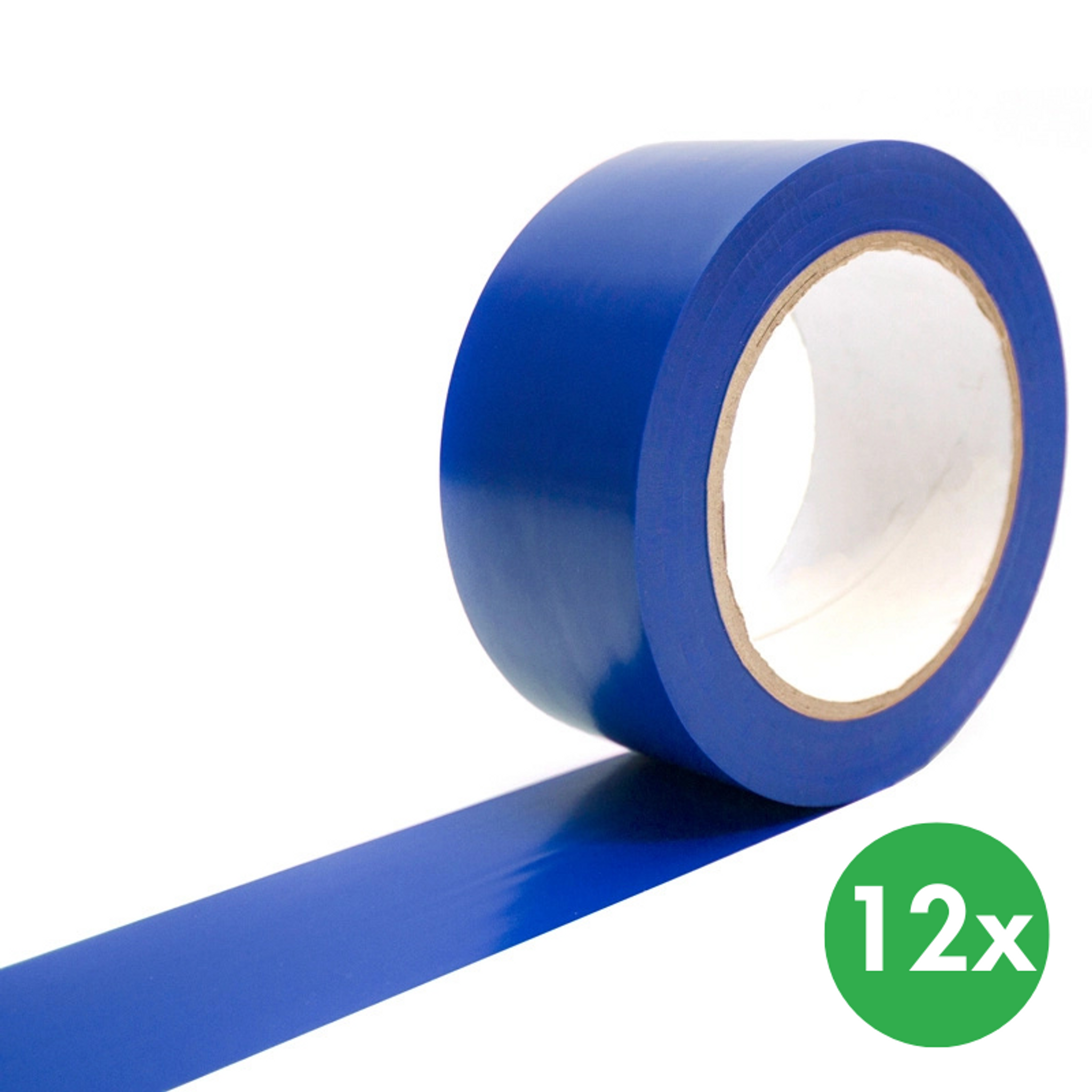 Selbstklebendes Markierungsband, 12 Stk., 33 m x 50 mm, blau