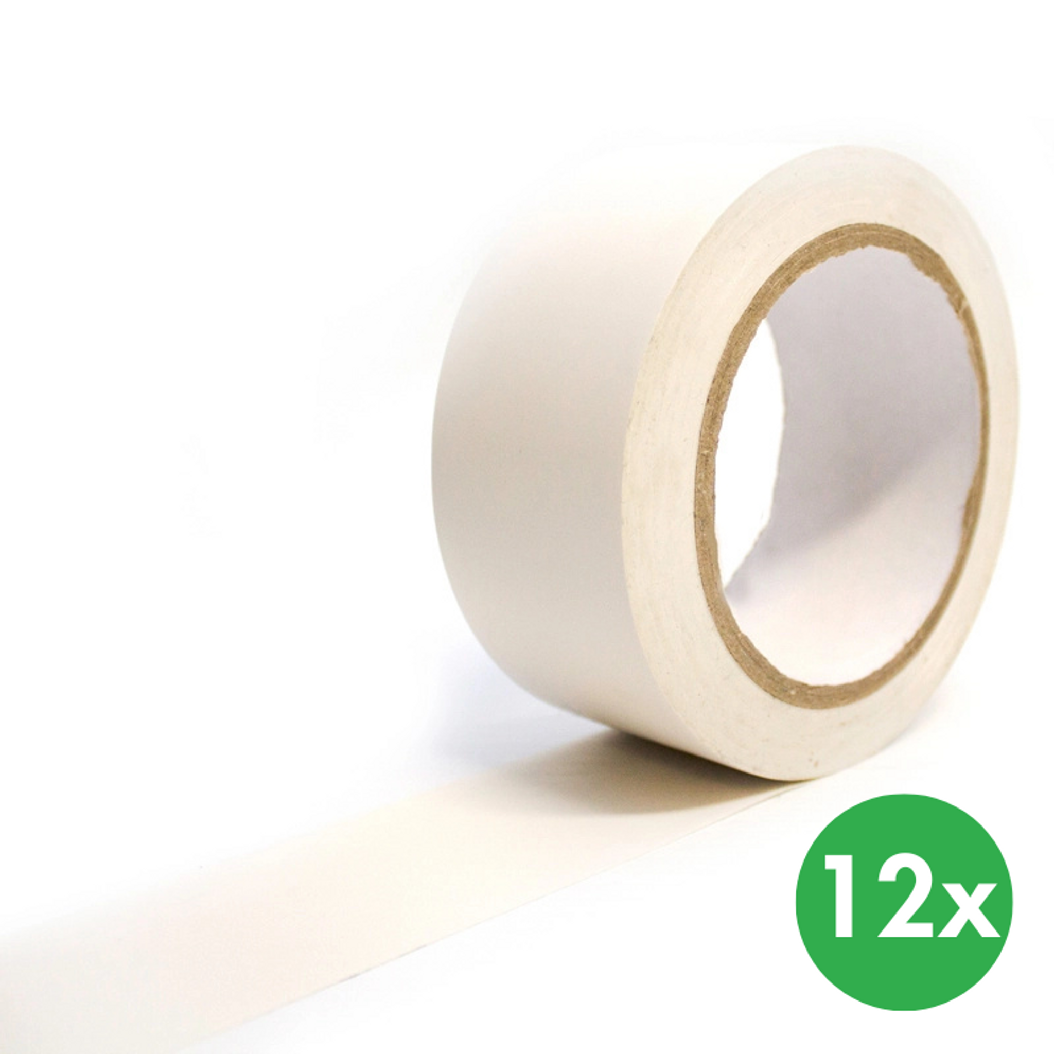 Selbstklebendes Markierungsband, 12 Stk., 33 m x 50 mm, weiß