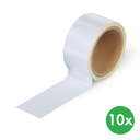 Selbstklebendes Reflexband, 50 mm, 10 m, 10 Stk, silber