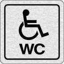 Selbstklebendes Tür-Namensschild - WC Behinderte