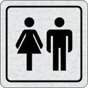 Selbstklebendes Tür-Namensschild - WC Damen, WC Herren