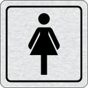 Selbstklebendes Tür-Namensschild - WC Damen