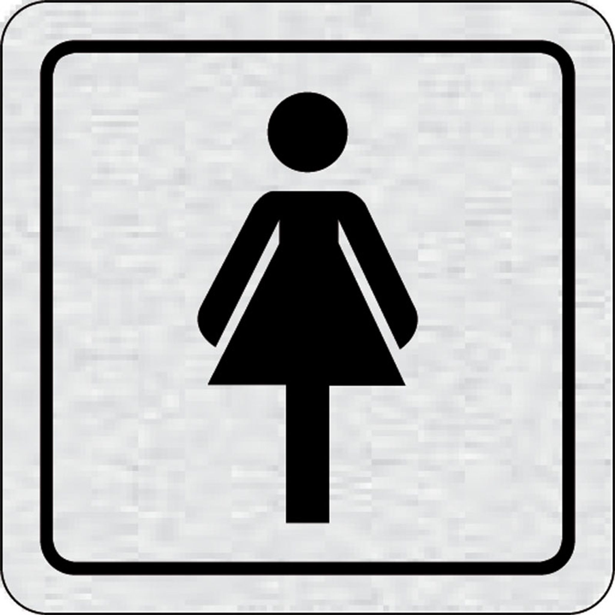 Selbstklebendes Tür-Namensschild - WC Damen