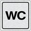 Selbstklebendes Tür-Namensschild - WC