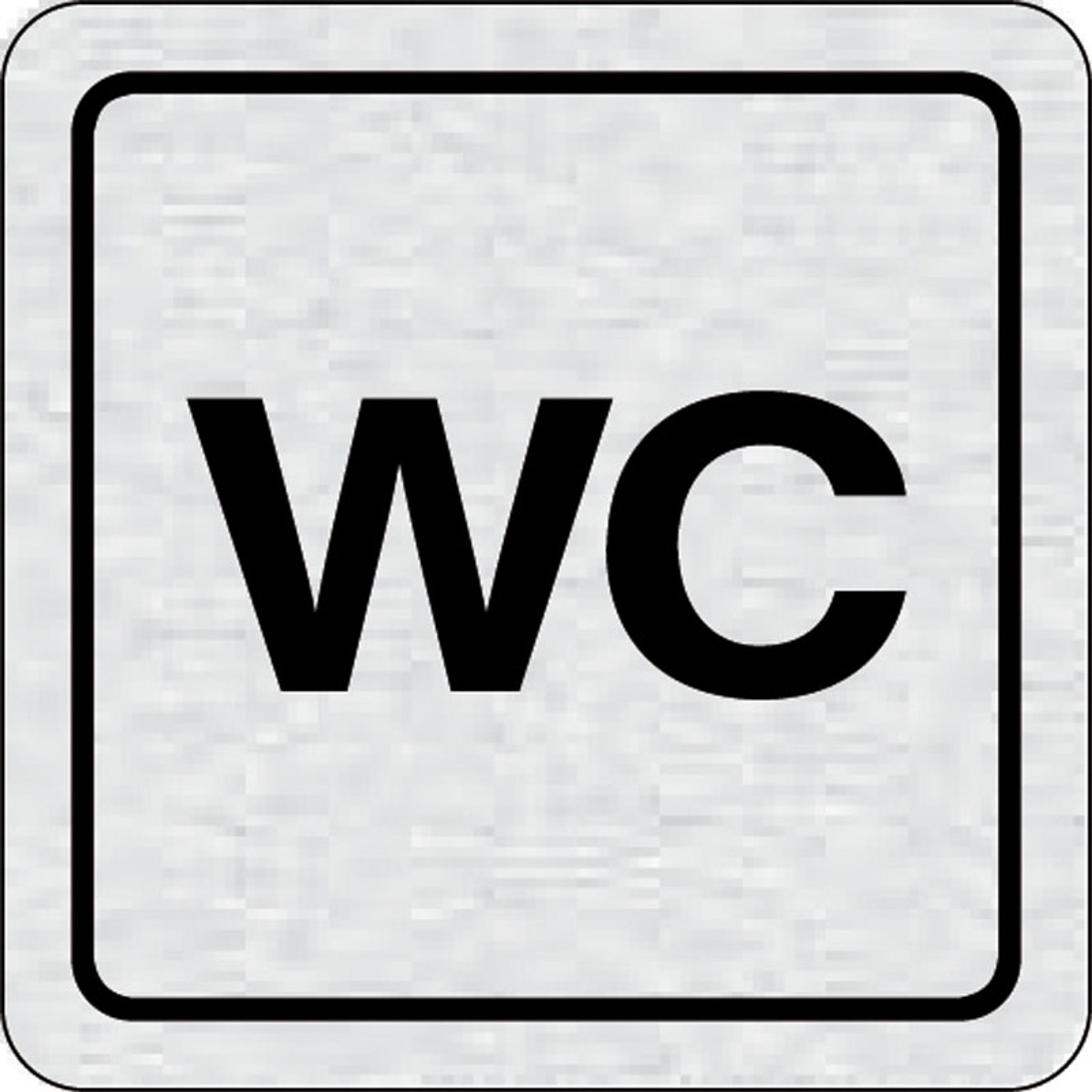 Selbstklebendes Tür-Namensschild - WC
