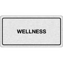 Selbstklebendes Tür-Namensschild - Wellness