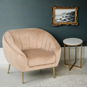 Sessel Wildleder MARLENE, beige