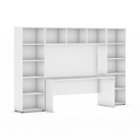 Sestavy knihoven INTEGRO se stolem, nižší, 2950 x 700/400 x 1920 mm, bílá