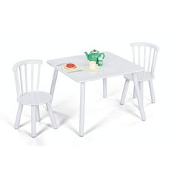 Set Kindertisch mit 2 Stühlen CLASSIC, weiß