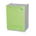 Set mit plastik Mülleimer für Mülltrennung, 20 L, grün