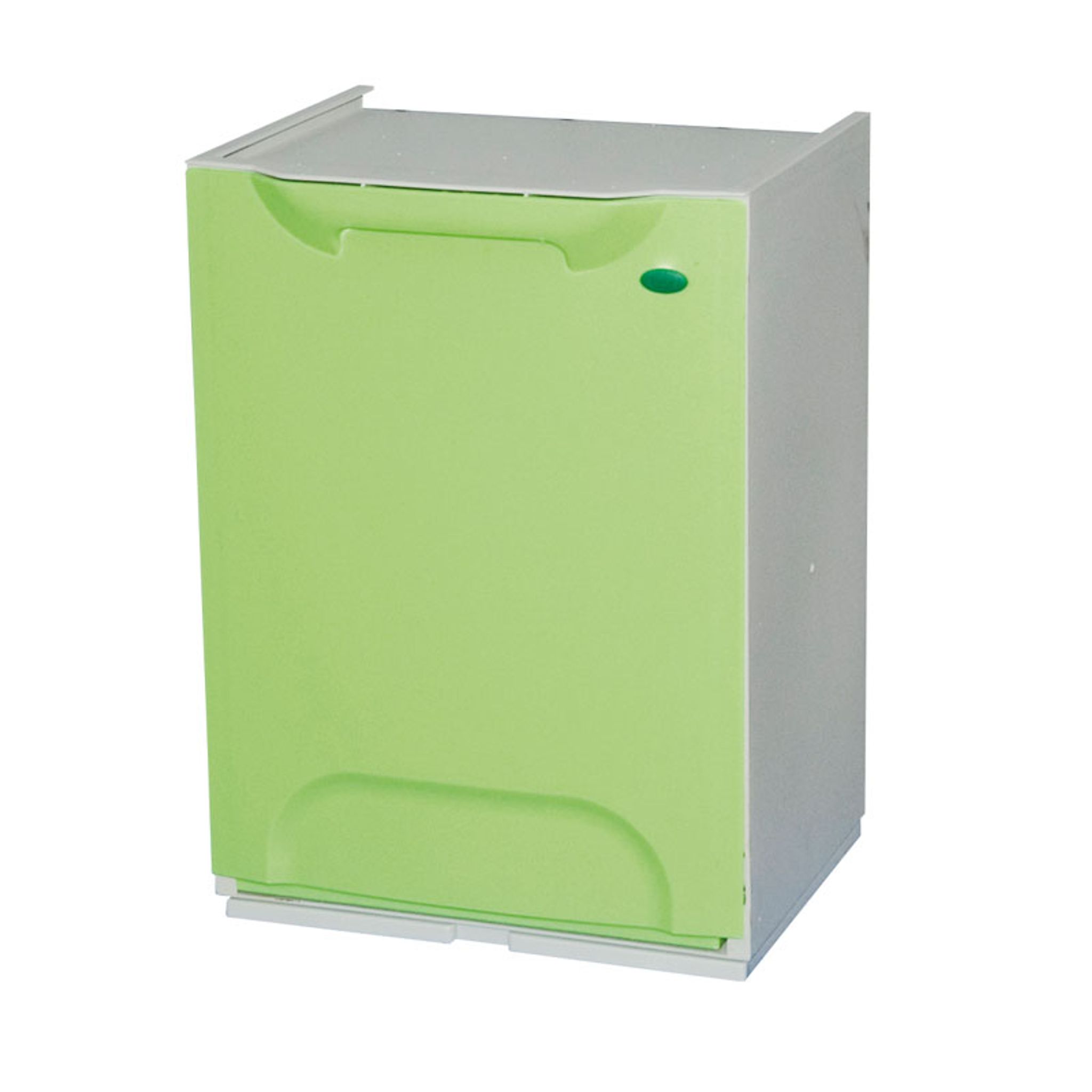 Set mit plastik Mülleimer für Mülltrennung, 20 L, grün