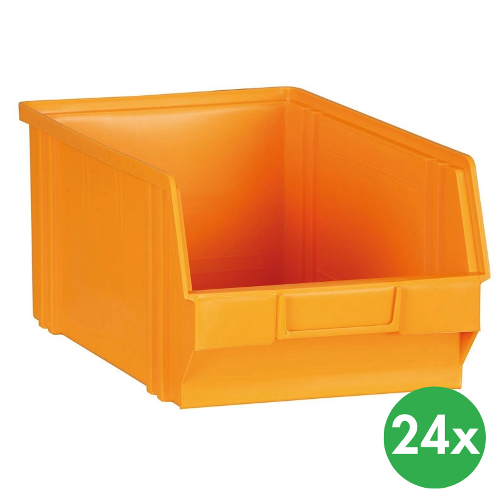 Sichtlagerkästen BASIC, 146 x 237 x 124 mm, 24 Stk., gelb-orange