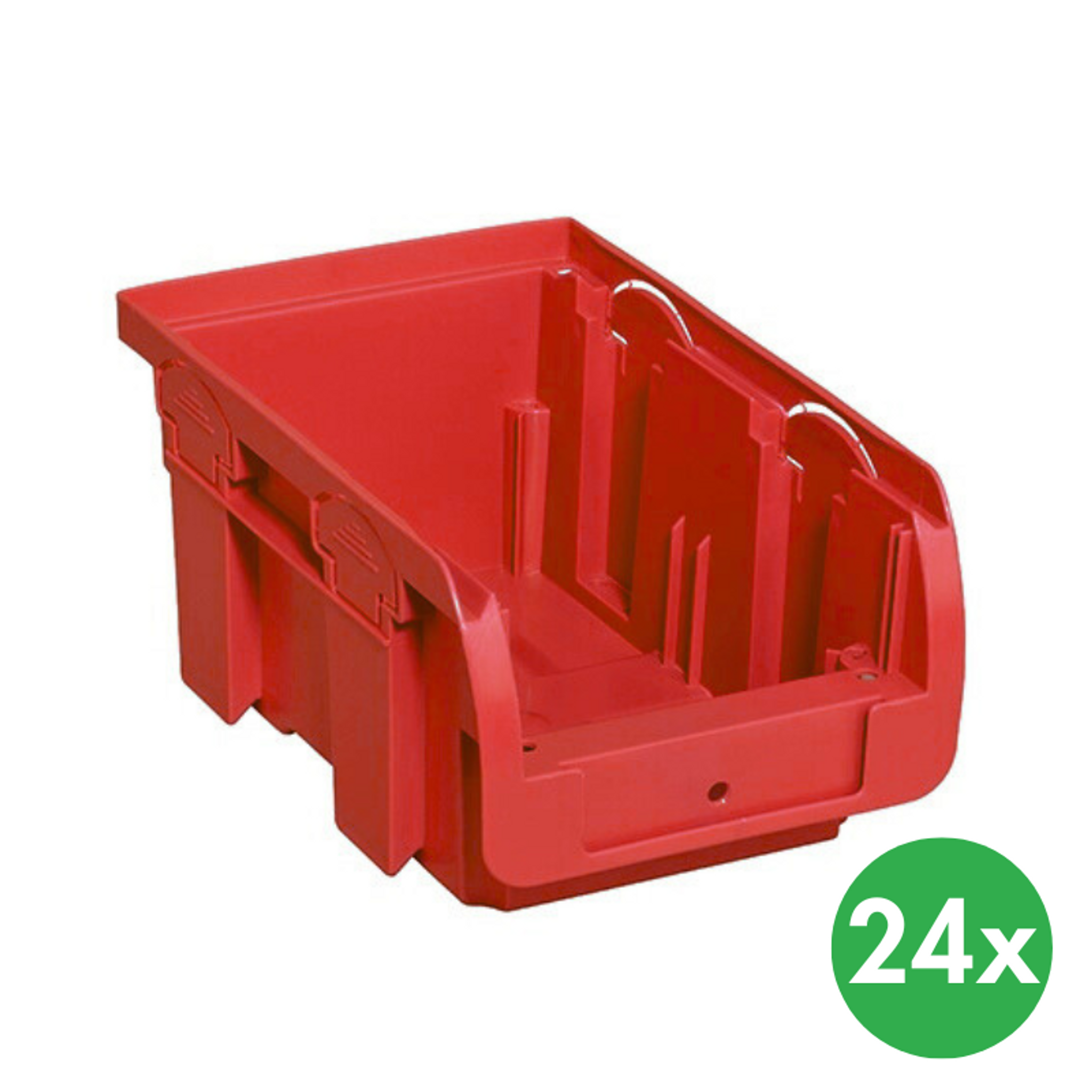 Sichtlagerkästen COMPACT, 102 x 160 x 75 mm, rot