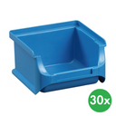 Sichtlagerkästen PLUS 1, 102 x 100 x 60 mm, blau, 30 Stk.