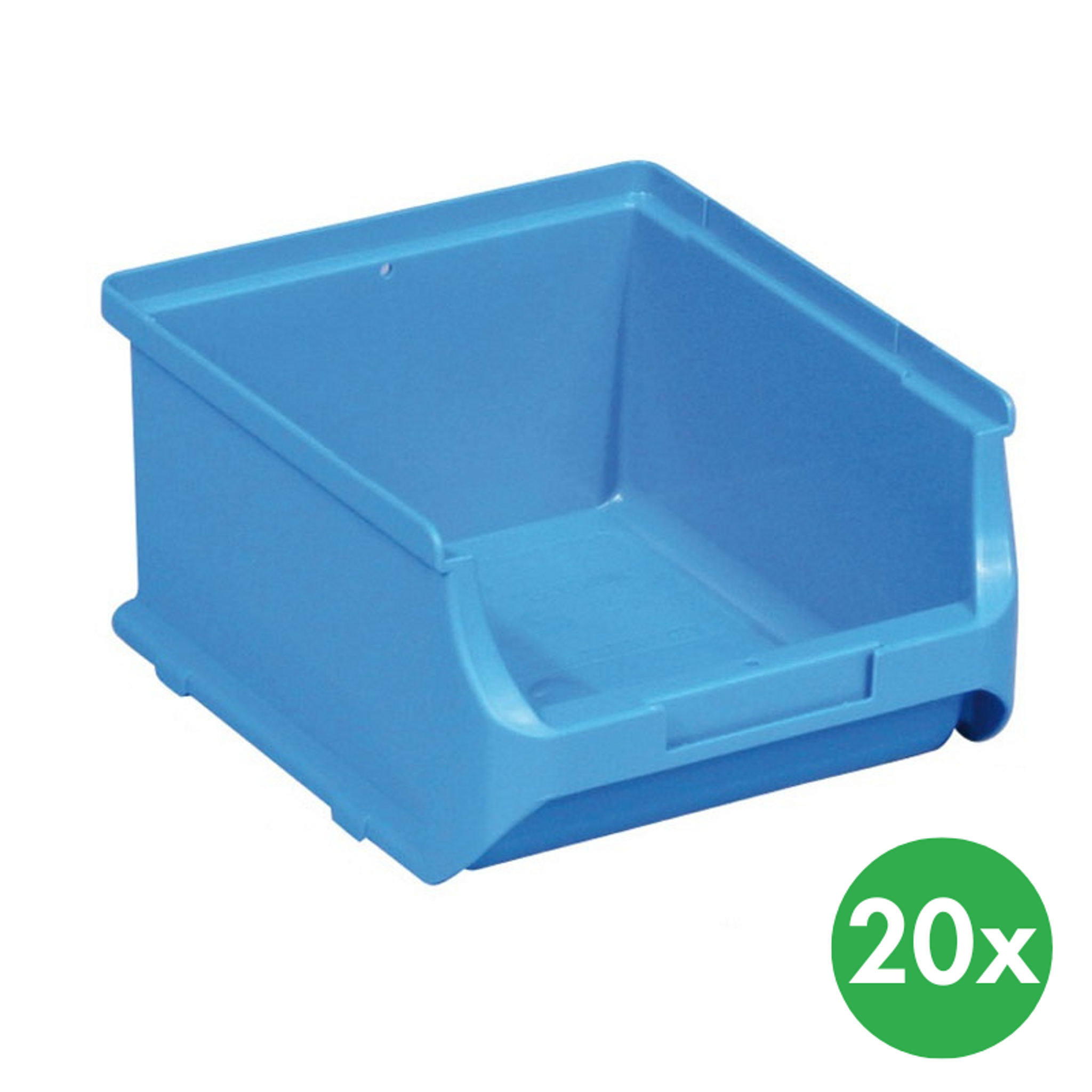 Sichtlagerkästen PLUS 2B, 137 x 160 x 82 mm, blau, 20 Stk.