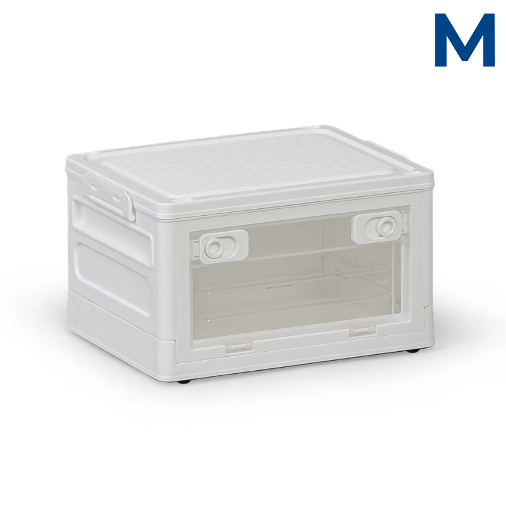 Skládací plastový regálový box M 20 l, 360×269×210 mm, bílý