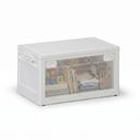 Skládací úložný regálový box L 37 l, 459x320x250 mm, bílý