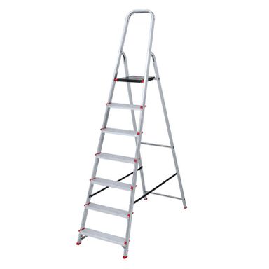 Składane schodki aluminiowe, 1x7 stopnie