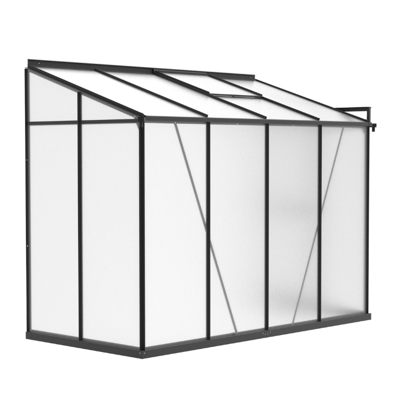 Fotografia produktu: Skleník k stene 195 x 122 x 249 cm, čierny
